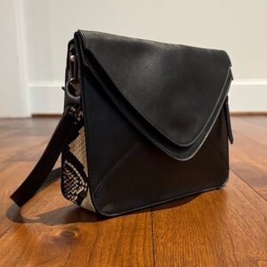 Boyy Black Leather cross body purse